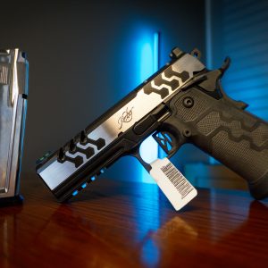 Kimber 2K11 Pro Eclipse 9mm pistol with magazine, left angle