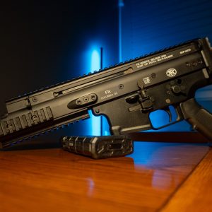 FN SCAR 15P 300 Blackout pistol in black, left side
