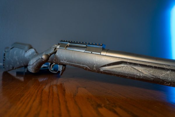 Ruger American Gen II Patrol rifle, close-up of action and stock