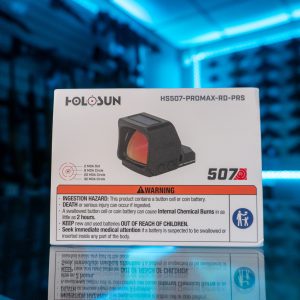 Holosun HS507-PROMAX-RD-PRS red dot sight retail box