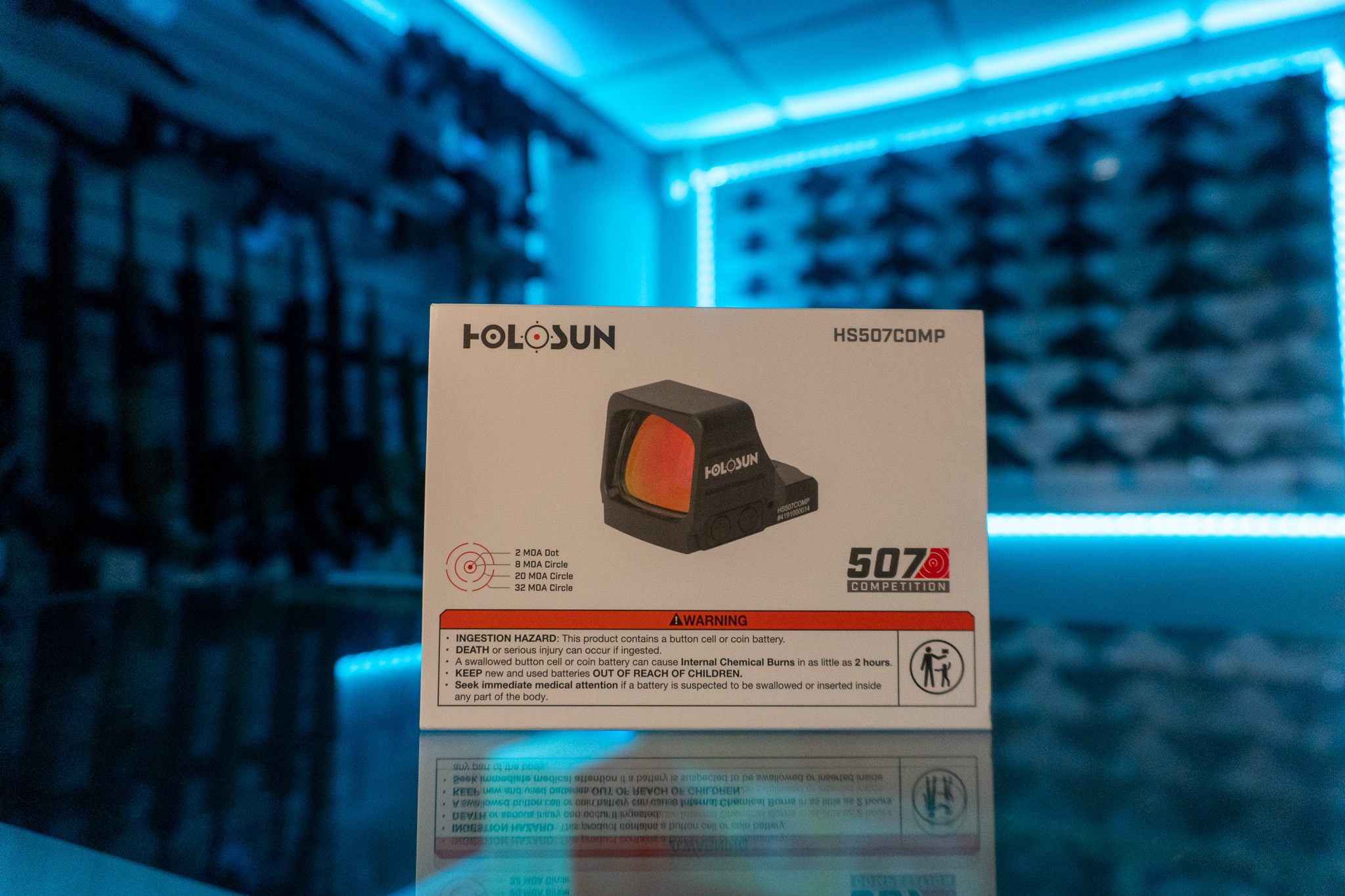 Holosun HS507 Comp red dot sight retail box