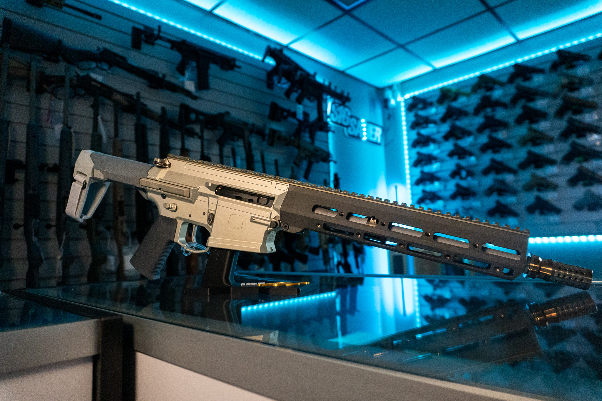 Q Boombox 8.6 Blackout AR pistol, left side