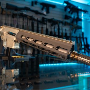 Q Boombox 8.6 Blackout AR pistol, right side view
