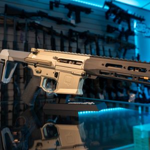 Q Honey Badger 300 Blackout pistol, right side view