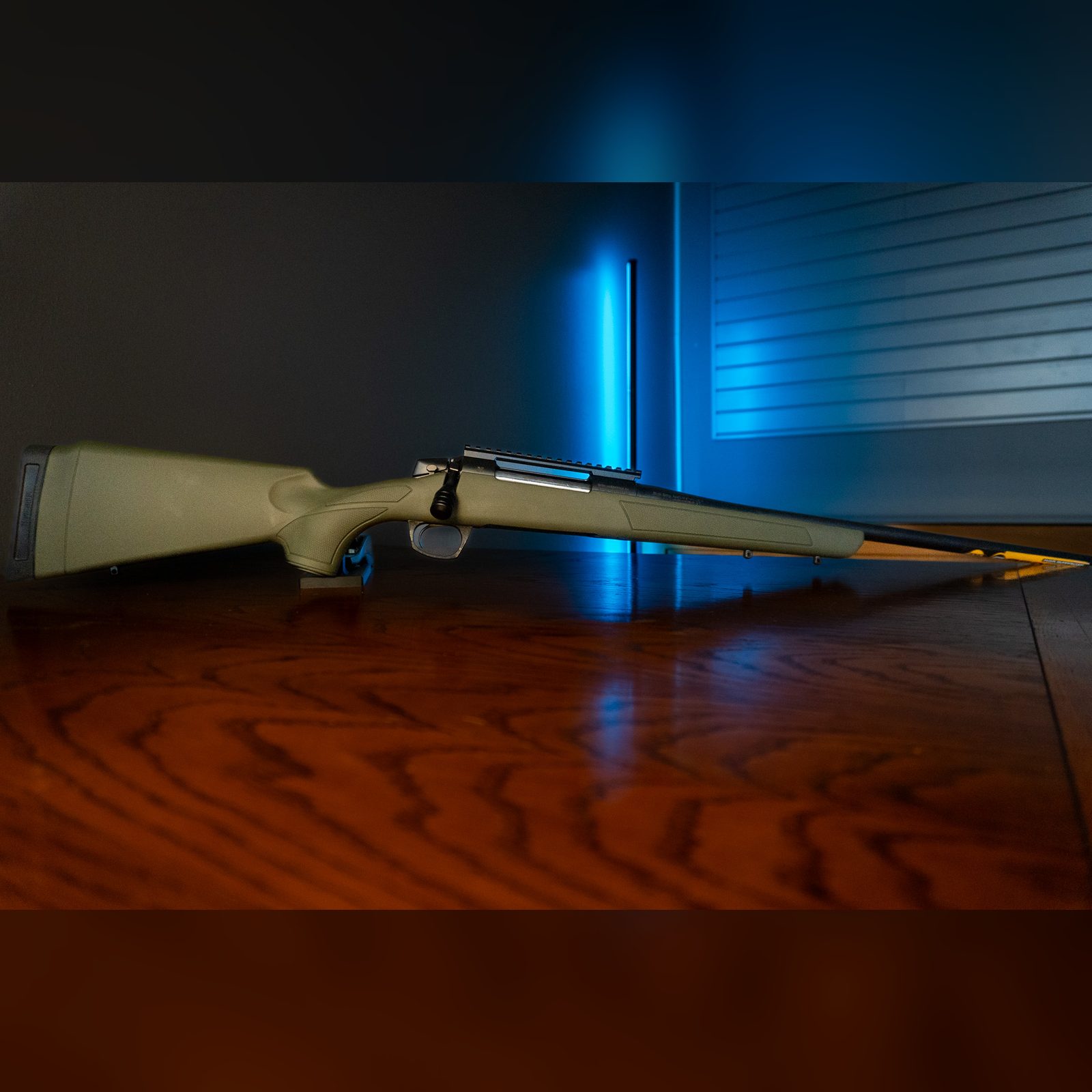 CVA Cascade 30-06 Springfield bolt action rifle with OD Green synthetic stock, black Cerakote barrel and Picatinny rail