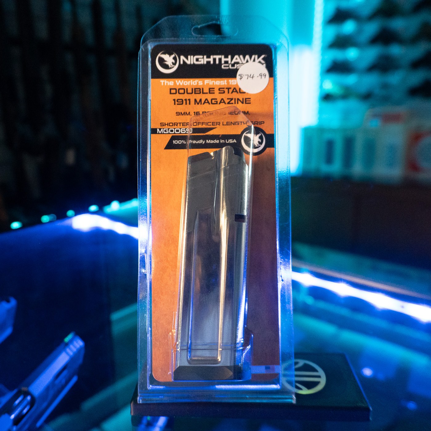 Nighthawk Custom 16-round 9mm compact double stack 1911 magazine in its retail package