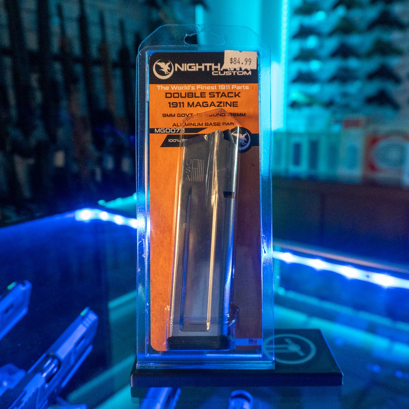 Nighthawk Custom 19-round 9mm double stack 1911 magazine in its retail package